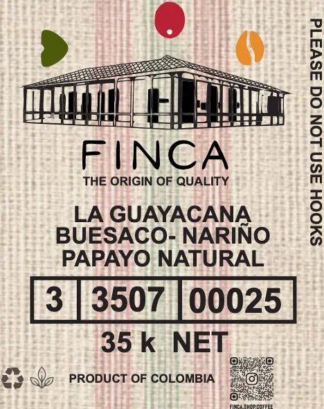 [Guayacana] Papayo Natural ( Green Coffee) [Nariño, Colombia]